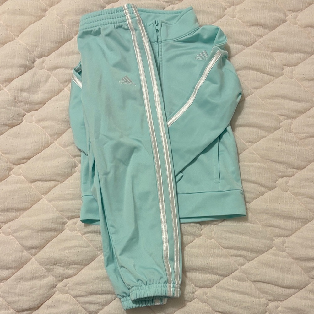 Adidas Kids Light Blue Joggers